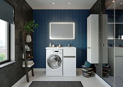 Акватон Мебель для ванной Лондри 40 R белая – фотография-2